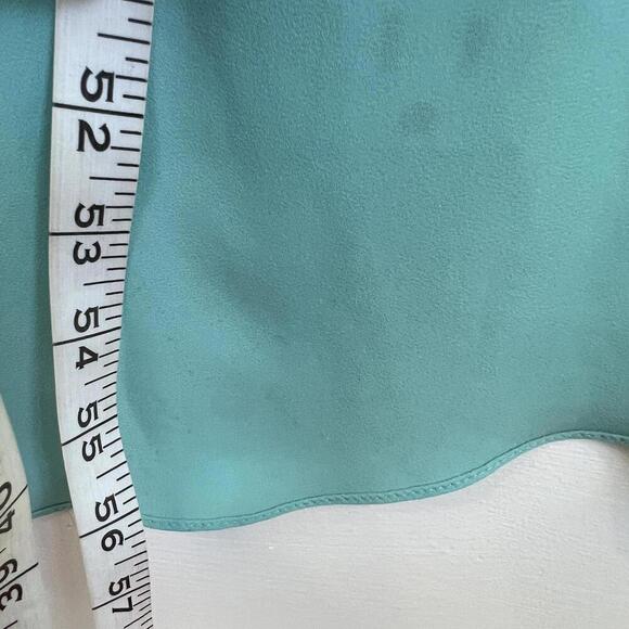 No Brand Women's Small Aqua Blue Sleeveless Hi Low Midi Dress Draped Cover Up - Picture 9 of 12